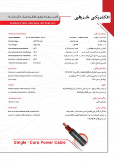 کابل برق لاستیک 95*1 دوروکش